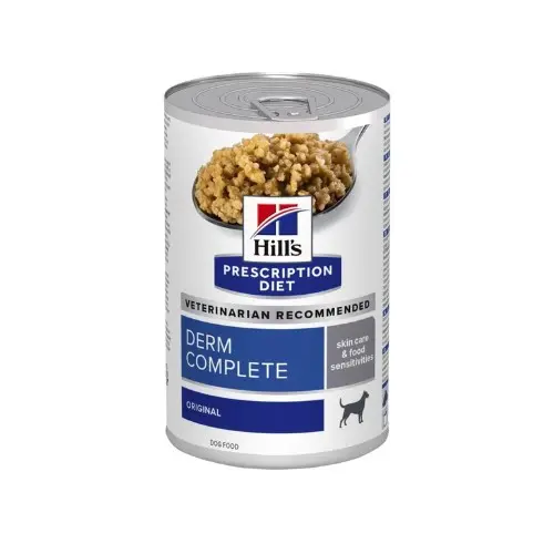 Hill’s Derm Complete Prescription Diet Canine Umido – 370 g, 12 pezzi