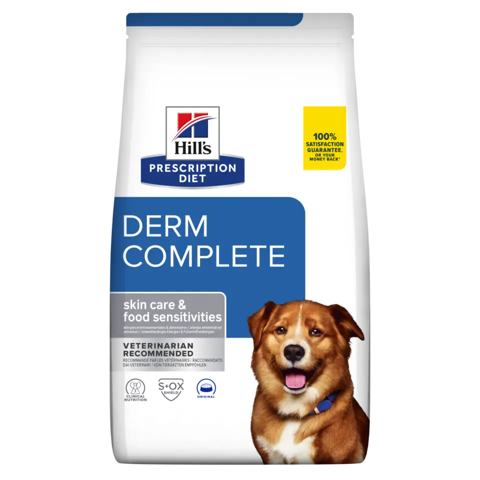 Hill’s Derm Complete Prescription Diet Canine – 12 Kg, Singola