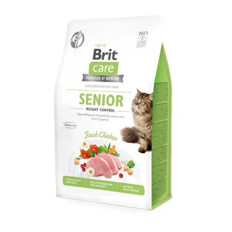 Brit Care Senior Pollo Fresco Grain Free per Gatti – 2 Kg