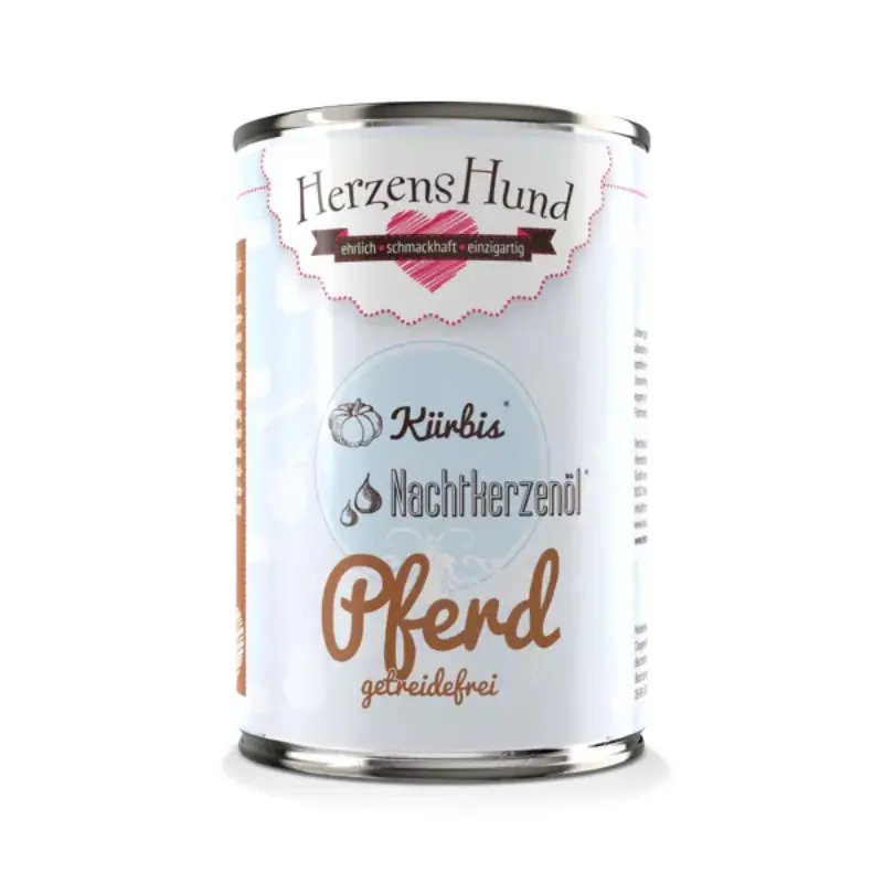 Herzens Hund Cavallo con Zucca Bio Grain Free Umido per Cani – 400 g