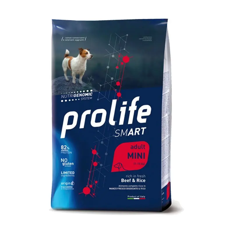 Prolife Smart Adult Mini Manzo e Riso – 2 Kg, Singola