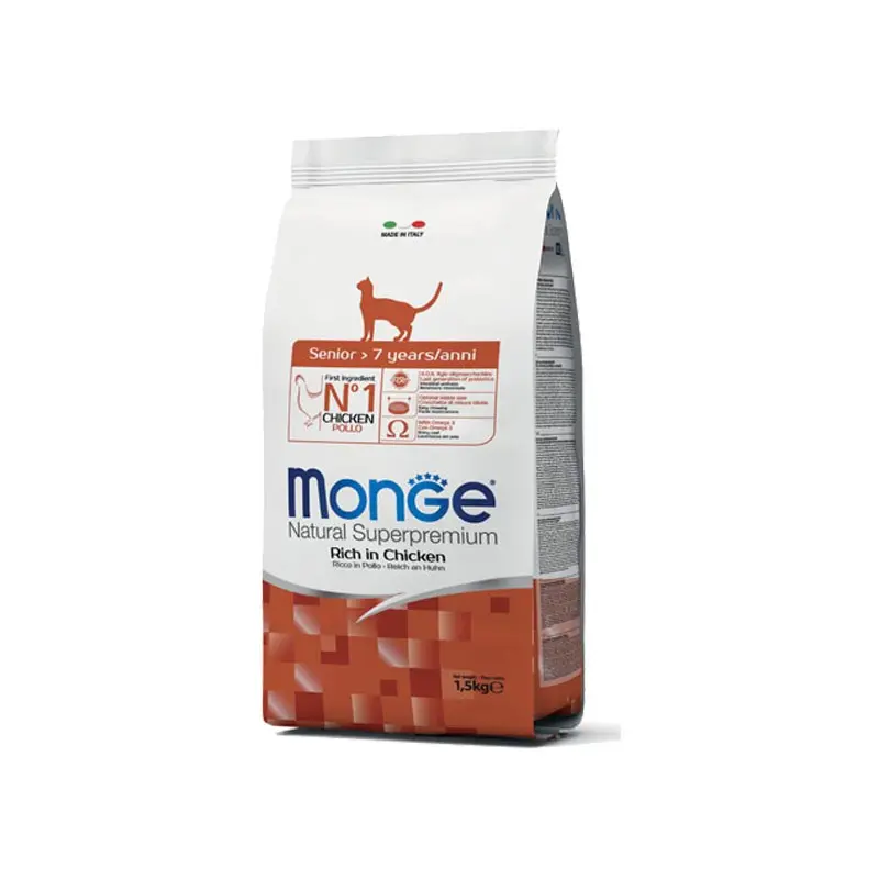 Monge Supremium Senior al Pollo per Gatti – 1.5 Kg