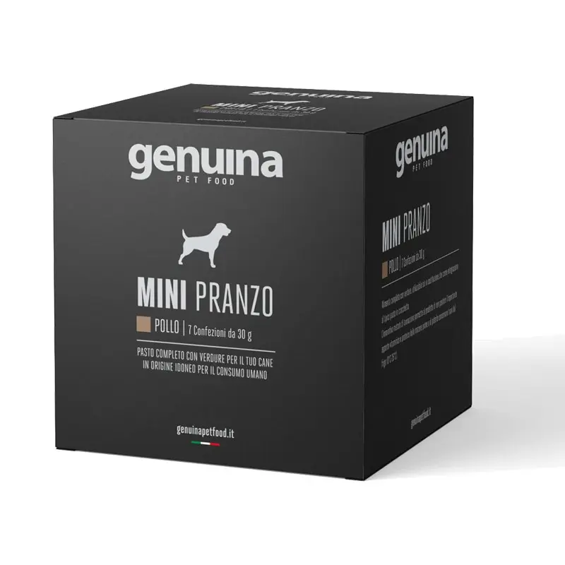 Genuina Natural Pet Food Box Mini Pranzo Pollo – 30 g – 7 pz