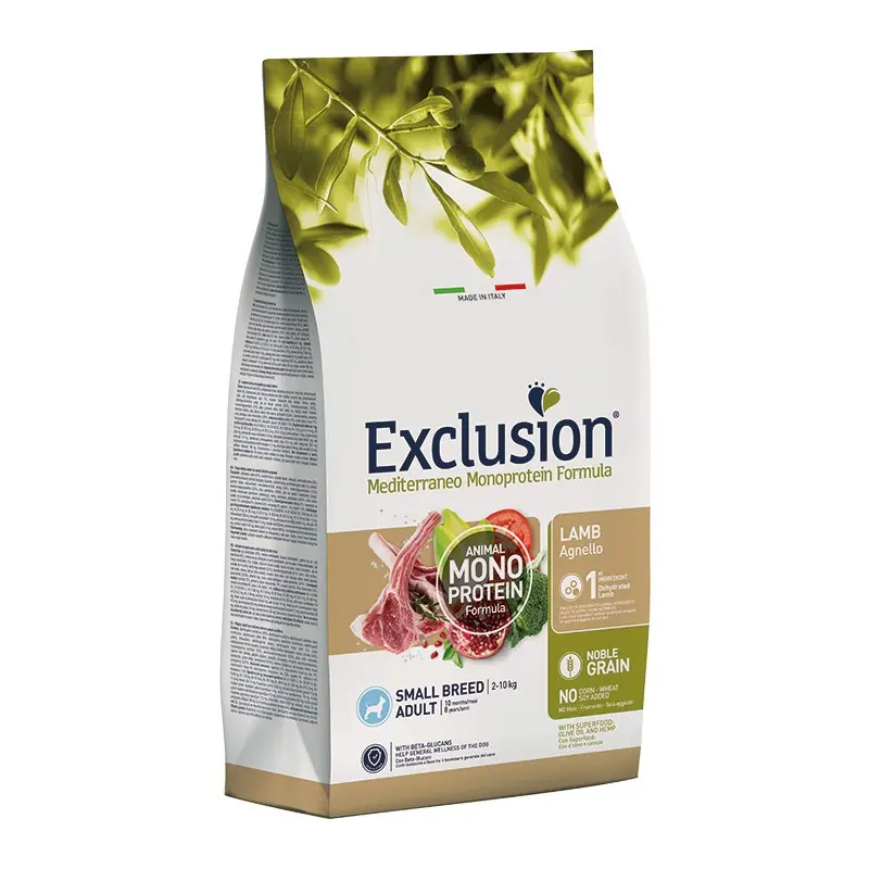 Exclusion Mediterraneo Adult Agnello Small Breed per Cani – 2 Kg