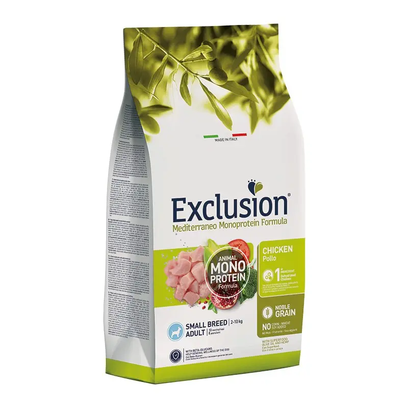Exclusion Mediterraneo Adult Pollo Small Breed per Cani – 2 Kg