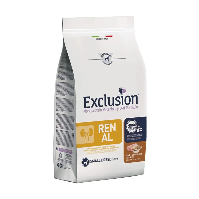 Exclusion Diet Renal Maiale e Sorgo Small Breed per Cani – 2 Kg