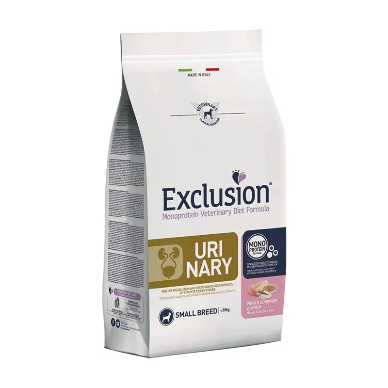 Exclusion Diet Urinary Maiale e Sorgo Small Breed per Cani – 2 Kg