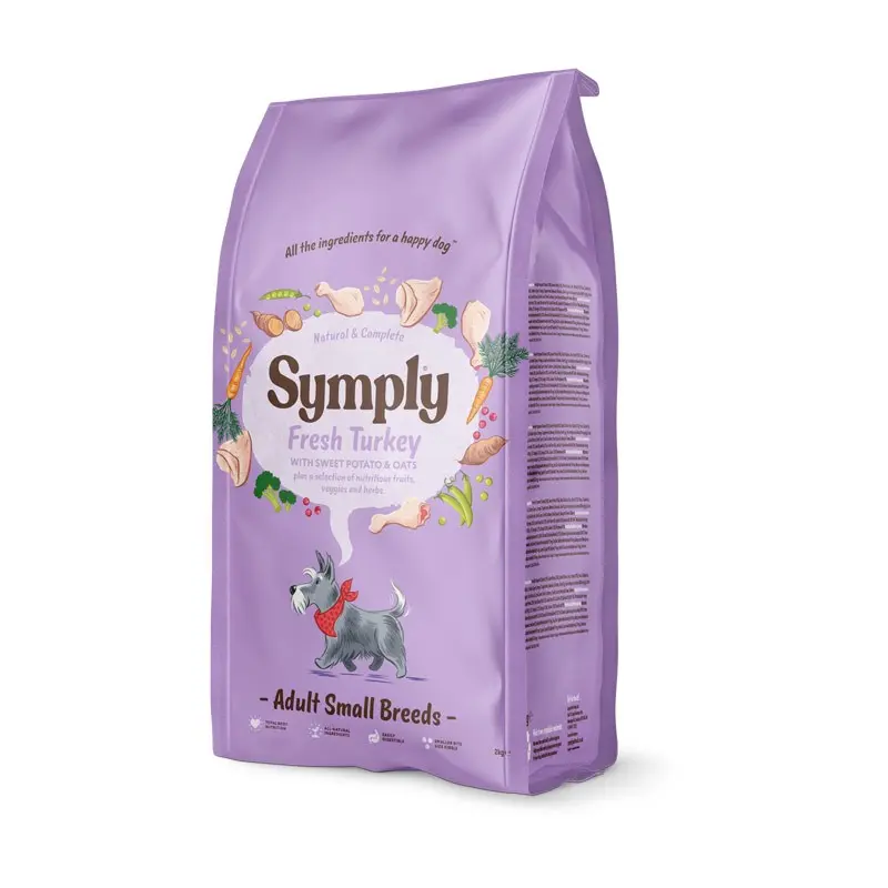 Symply Adult Small Breeds Tacchino Fresco, Patata Dolce e Avena – 6 Kg