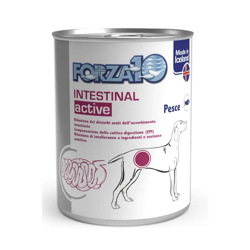 Forza10 Intestinal Active Umido per Cani – 390 g, Singola