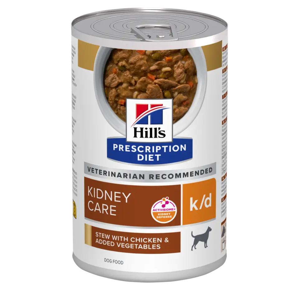 Hill’s k/d Spezzatino con Pollo e Verdure Prescription Diet Canine Umido – 354 g, 6 pezzi