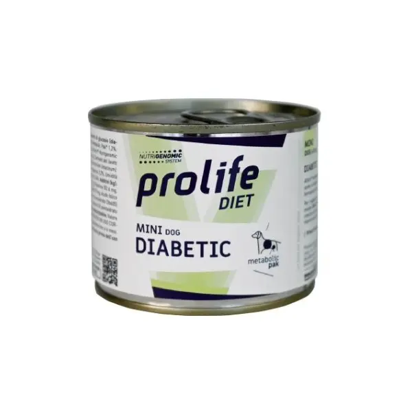 Prolife Veterinary Formula Mini Diabetic per Cani – 200 g, Singola