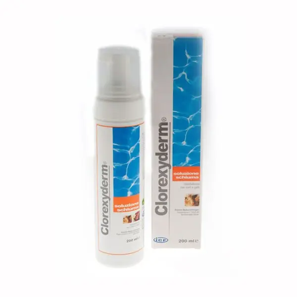 ICF Clorexyderm Soluzione in Schiuma per Cane e Gatto – 200 ml
