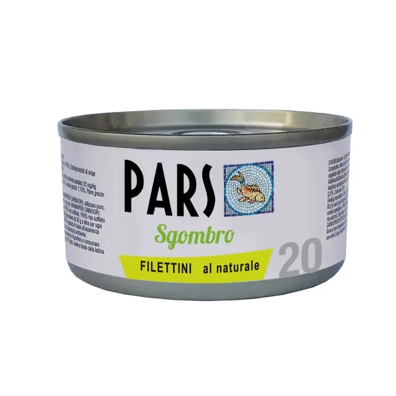 Pars Monoproteico Filettini al Naturale Sgombro per Cani e Gatti 85gr – 85 g, 12 pezzi