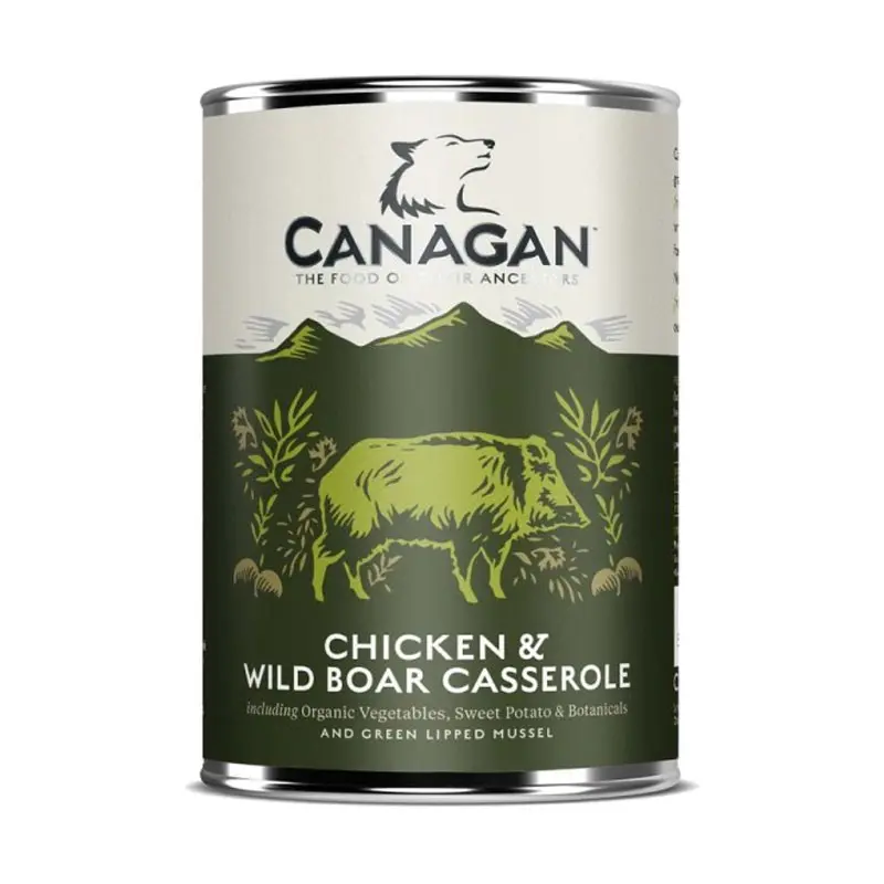 Canagan Chicken & Wild Boar Casserole Umido per Cani – 400 g, Singola