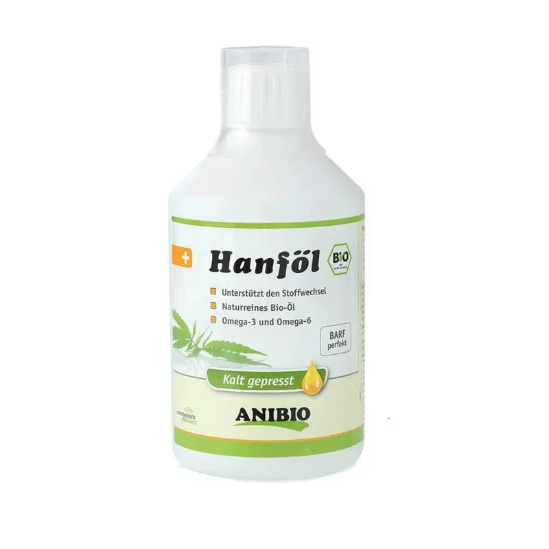 Anibio Olio di Canapa Biologico – 500 ml, Singola