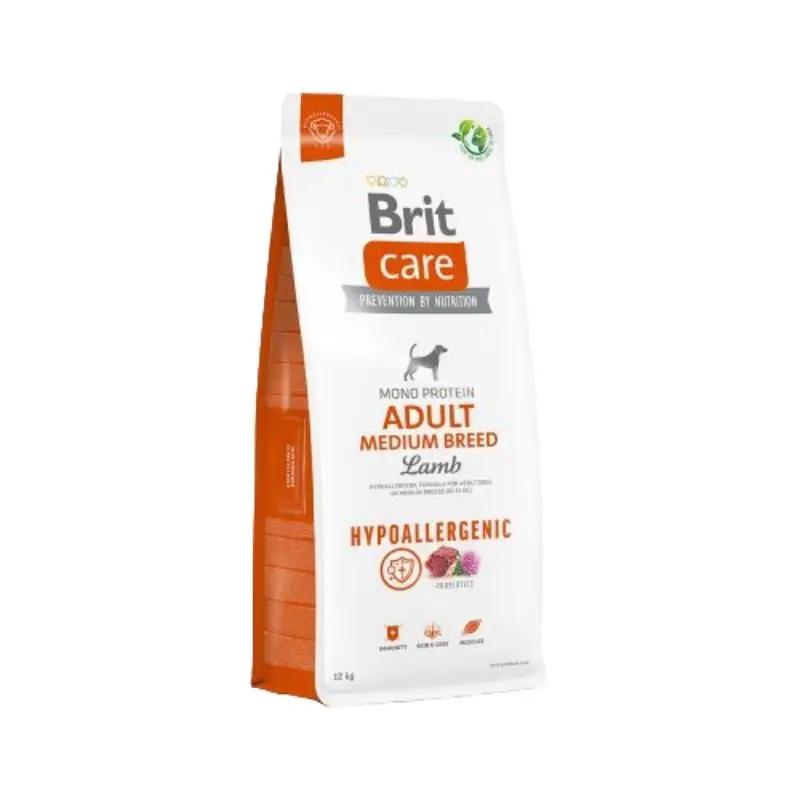 Brit Care Adult Medium Breed Agnello e Riso – 12 Kg, Singola