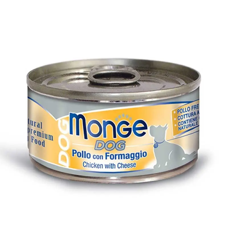 Monge Adult Pollo con Formaggio per Cani 95gr – 95 g, 12 pezzi