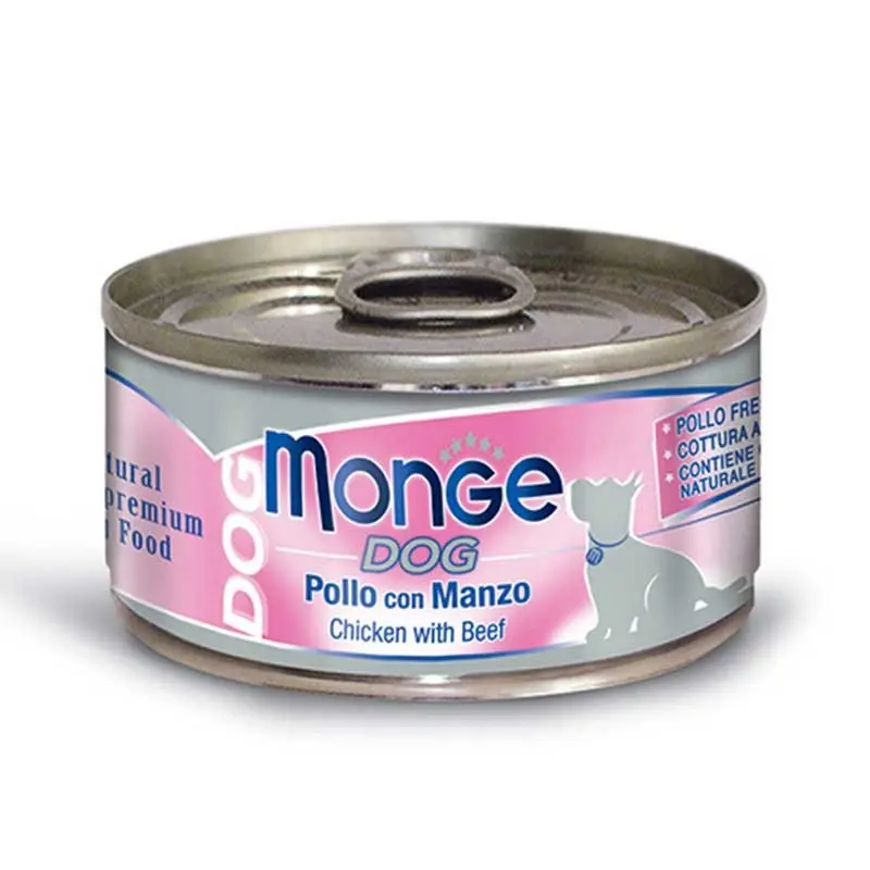 Monge Adult Pollo con Manzo per Cani 95gr – 95 g, Singola
