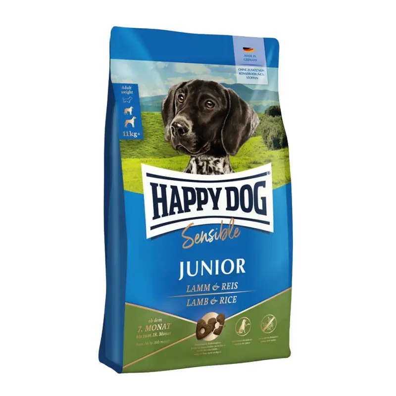 Happy Dog Supreme Junior Lamb & Rice – 10 Kg, Singola