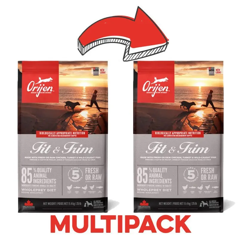 Orijen Fit & Trim per Cani – 2 Kg, 2 pezzi