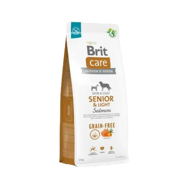 Brit Care Senior & Light Grain Free Salmone e Patate – 12 Kg, Singola