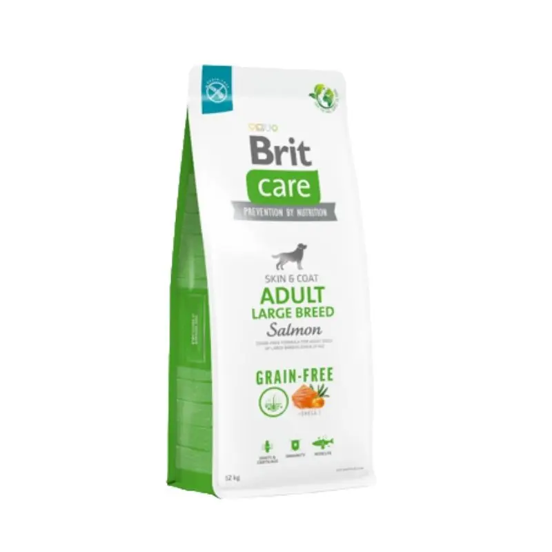 Brit Care Adult Large Grain Free Salmone e Patate – 12 Kg, Singola