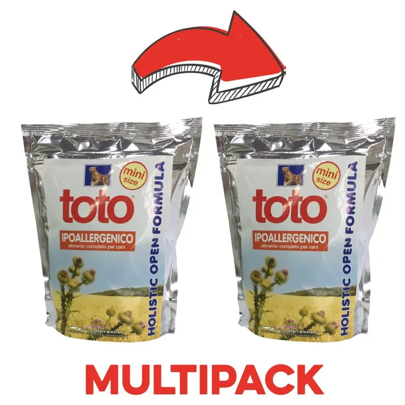 Toto Holistic Ipoallergenico Mini per Cani – 1.5 Kg, 2 pezzi