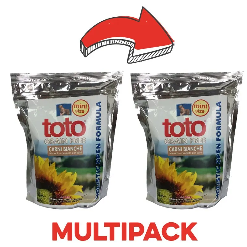 Toto Holistic Grain Free Mini Carni Bianche per Cani – 1.5 Kg, 2 pezzi