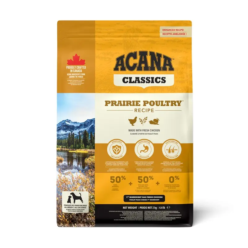 Acana Prairie Poultry per Cani – 9.7 Kg, Singola