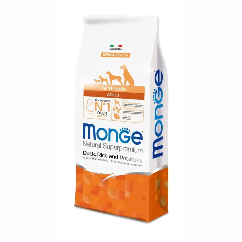 Monge Adult Anatra, Riso e Patate – 2.5 Kg, Singola