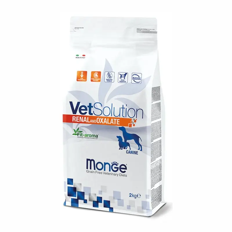 Monge VetSolution Renal and Oxalate per Cani – 2 Kg, Singola