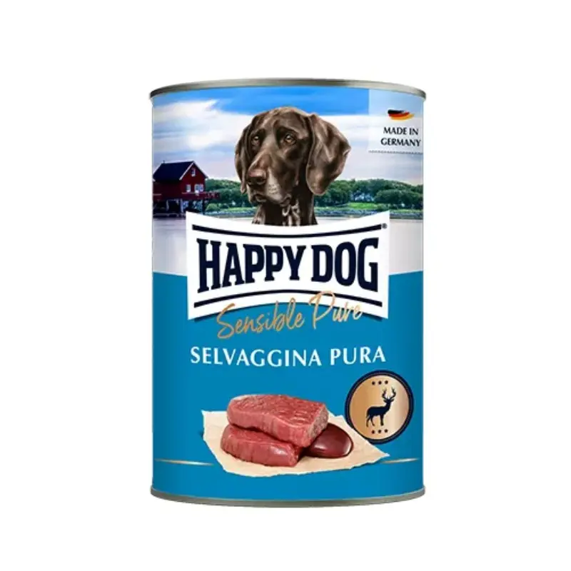 Happy Dog Monoproteico Selvaggina Pura per Cani – 200 g, Singola