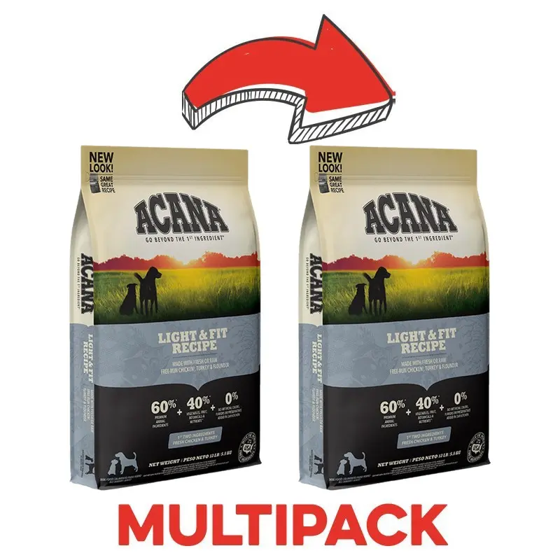 Acana Light & Fit Recipe – 2 Kg, 2 pezzi